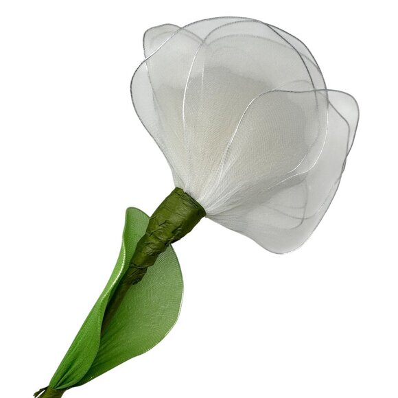 Handcrafted Artificial Multicolor Nylon Flowers Bouquet Home Event Decor - Picture 6 of 16